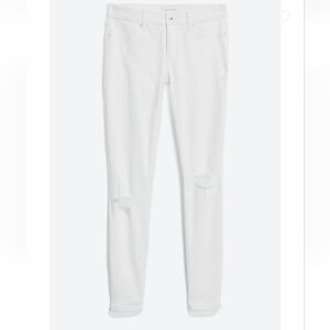 Lila Ryan Women's White Jeans - Distressed